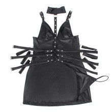 SUBBLIME - 954413 LEATHER BONDAGE BODY BLACK L/XL