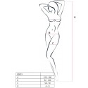 PASSION - WOMAN BS013 SCHWARZER BODYSTOCKING, EINE GRÖSSE