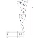 PASSION - FEMME BS016 BODYSTOCKING NOIR TAILLE UNIQUE