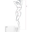 PASSION - FEMME BS020 BODYSTOCKING NOIR TAILLE UNIQUE