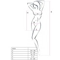 PASSION - WOMAN BS026 ABITO NERO STILE BODYSTOCKING TAGLIA UNICA