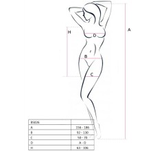PASSION - MULHER BS026 VESTIDO PRETO ESTILO BODYSTOCKING