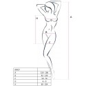 PASSION - WOMAN BS027 SCHWARZES KLEIDERBodystocking
