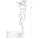 PASSION - FEMME BS031 BODYSTOCKING NOIR TAILLE UNIQUE