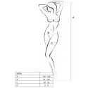 PASSION - FEMME BS036 BODYSTOCKING NOIR TAILLE UNIQUE