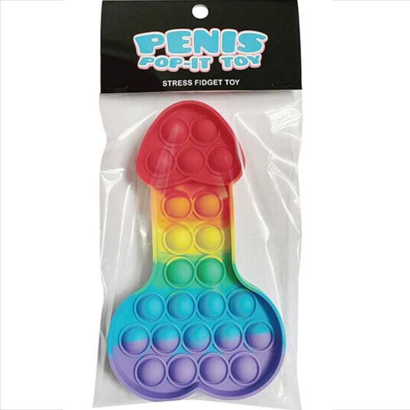 KHEPER GAMES - GIOCATTOLO ANTISTRESS PENE POP-IT MULTICOLORE