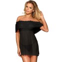 SUBBLIME SHORT DRESS + THONG BLACK S/M