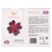 INTIMICHIC - MENSTRUAL CUP MEDICAL GRADE SILICONE - SIZE L