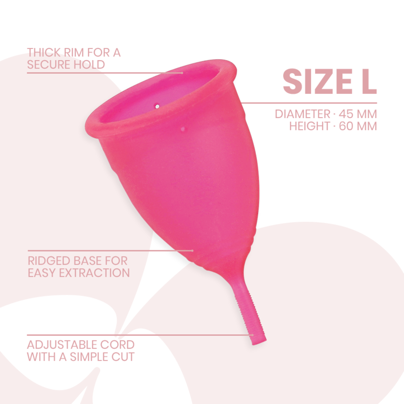 INTIMICHIC - MENSTRUAL CUP MEDIZINISCHES SILIKON - GRÖSSE L