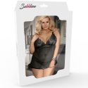 SUBBLIME - QUEEN PLUS SET TOP E PERIZOMA NERO