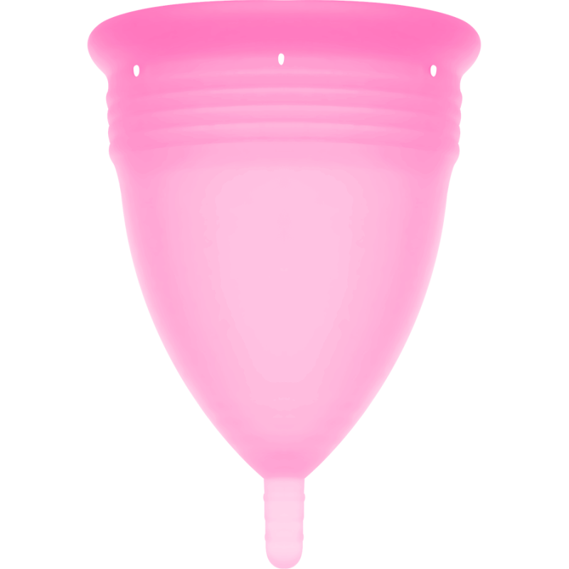 STERCUP - COPO MENSTRUAL DE SILICONE FDA ROSA - TAMANHO L