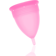 STERCUP - COUPE MENSTRUELLE EN SILICONE FDA ROSE - TAILLE L