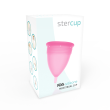 STERCUP - COPO MENSTRUAL DE SILICONE FDA ROSA - TAMANHO L