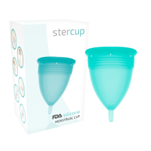 STERCUP - FDA SILICONE MENSTRUAL CUP AQUAMARINE - SIZE L