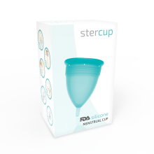 STERCUP - COPO MENSTRUAL DE SILICONE FDA AQUAMARINE - TAMANHO S