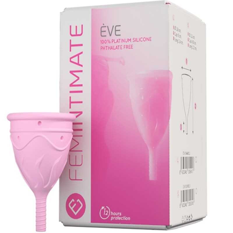 FEMINTIMATE - COPO MENSTRUAL DE SILICONE EVE - TAMANHO S