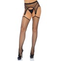LEG AVENUE - INDUSTRIAL NET STRÜMPFE MIT O-RING BEFESTIGTEM