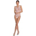 PASSION - WOMAN BS086 BODYSTOCKING BIANCO TAGLIA UNICA