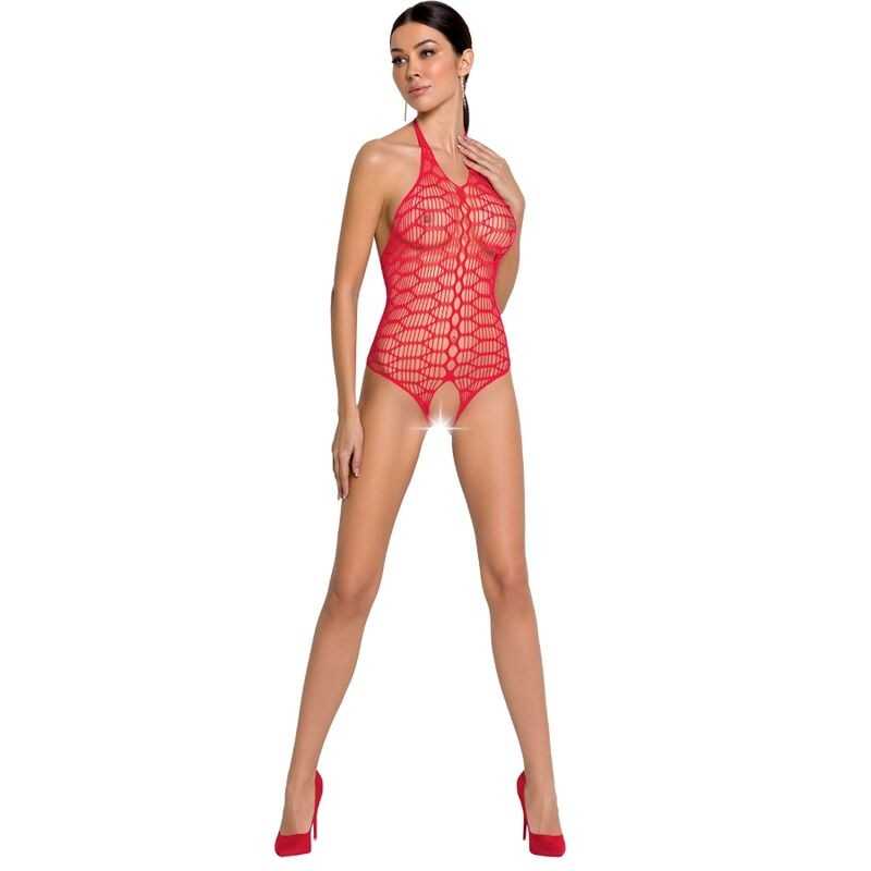 PASSION - WOMAN BS087 ROTER BODYSTOCKING, EINE GRÖSSE