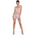 PASSION - WOMAN BS090 WEISSER BODYSTOCKING, EINE GRÖSSE