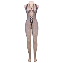 QUEEN LINGERIE - BODYSTOCKING DOS OUVERT ET COL DOS OUVERT S/L