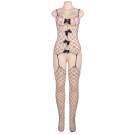 QUEEN LINGERIE - BODYSTOCKING EN FILET AVEC LIENS S/L