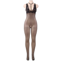 QUEEN LINGERIE - BODYSTOCKING EN FILET AVEC OUVERTURE S/L