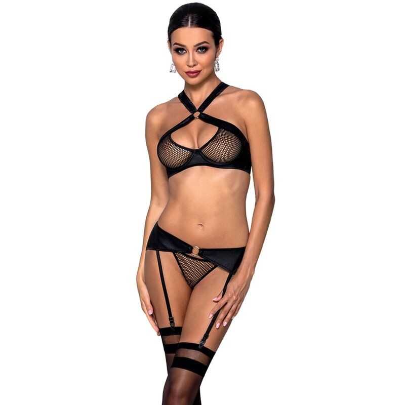 PASSION - CONJUNTO DE COURO ECOLÓGICO AMANDA S/M PASSION - CONJUNTO DE COURO ECOLÓGICO AMANDA S/M