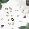 SECRET PLAY - SET OF 10 CANDY COLLECTION TEMPORARY TATTOOS