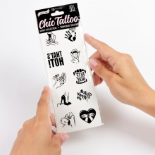 SECRET PLAY - SET OF 10 TEMPORARY TATTOOS KINKY COLLECTION