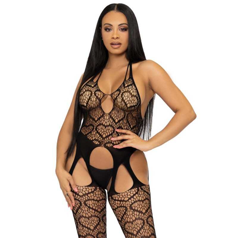 LEG AVENUE - BODYSTOCKING DE RED CON TIRANTES TALLA ÚNICA - LEG AVENUE - BODYSTOCKING DE RED CON TIRANTES TALLA ÚNICA -