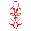 LEG AVENUE - KINK - ARNÊS COM O-RING ESTUDADO TEDDY TAMANHO S -