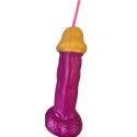 DIABLO PICANTE - FUCHSIA PLASTIC PENIS GLASS