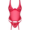 OBSESSIVE - LACELOVE CORSET VERMELHO XS/S