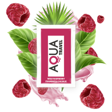 AQUA TRAVEL - LUBRIFIANT À BASE D'EAU SAVEUR FRAMBOISE SAUVAGE 6 ML