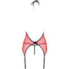 PASSION - PEONIA CORSET LINHA ERÓTICA VERMELHO L/XL