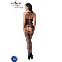 PASSION - BS095 WEISSER BODYSTOCKING, EINE GRÖSSE