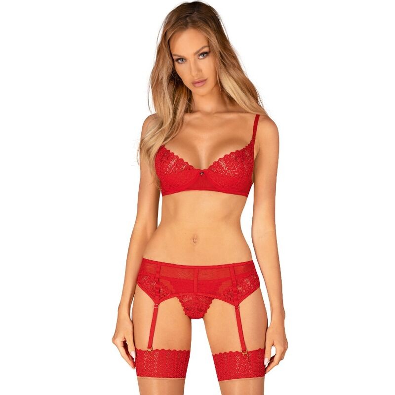 OBSESSIVE - CONJUNTO INGRIDIA TRÊS PEÇAS VERMELHO XS/S