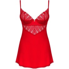 OBSESSIVE - CHEMISE TANGA INGRIDIA ROUGE XS/S