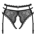 OBSESSIVE - PEARLOVE GARTER BELT BLACK XS/S