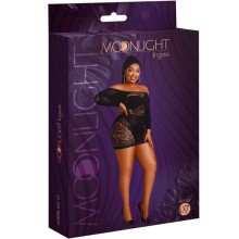 MOONLIGHT - ROBE À MANCHES LONGUES MODÈLE 7 NOIRE GRANDE TAILLE