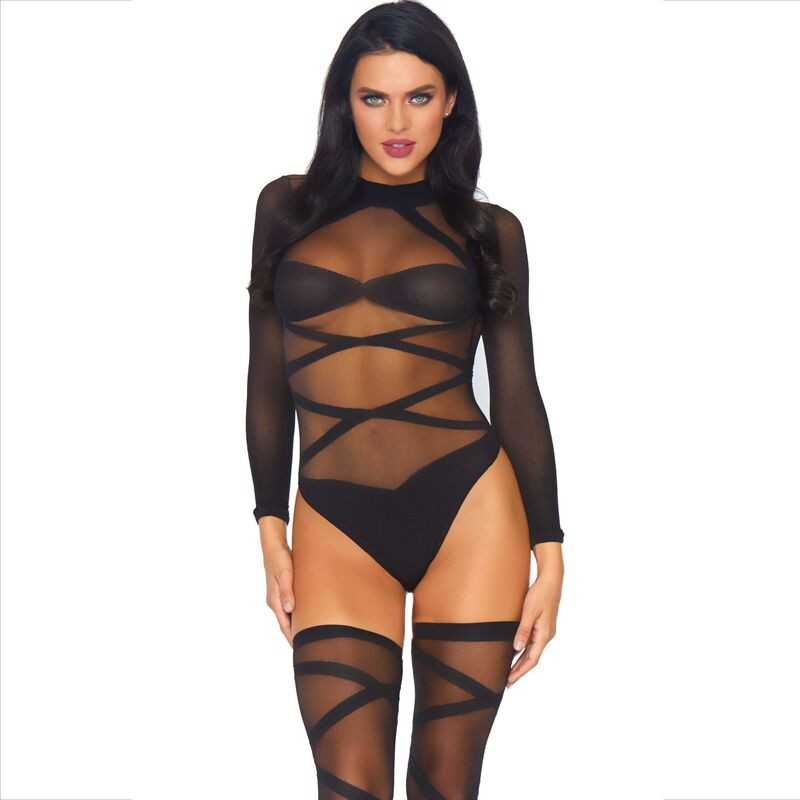 LEG AVENUE - 2-TEILIGES SET FÜR KöRPER UND OBERSCHENKEL LEG AVENUE - 2-TEILIGES SET FÜR KöRPER UND OBERSCHENKEL