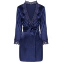 LIVCO CORSETTI FASHION - JACQUELINE LC 90249 DRESSING GOWN + SHIRT + PANTY NAVY BLUE L/XL