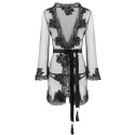 LIVCO CORSETTI FASHION - HERINA LC XG056 DRESSING GOWN + PANTY BLACK ONE SIZE