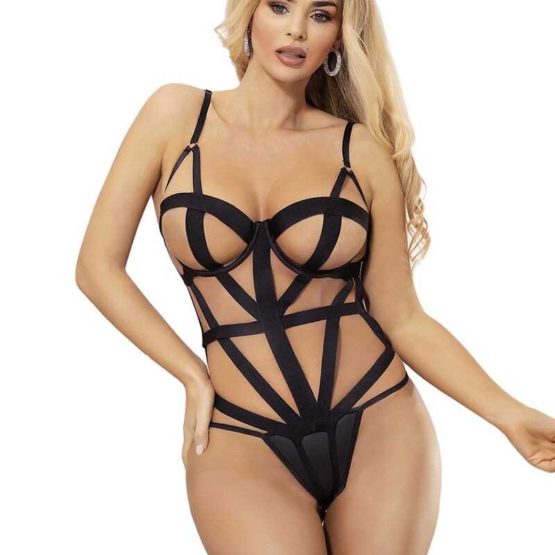 SUBBLIME - SEXY BODY WITH CUTOUTS BLACK S/M SUBBLIME - SEXY BODY WITH CUTOUTS BLACK S/M