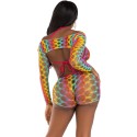 LEG AVENUE - CONJUNTO DE TRÊS PEÇAS MULTICOLOR