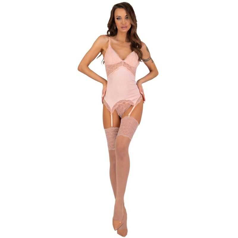 LIVCO CORSETTI FASHION - CONJUNTO PERSINNE PÊSSEGO CORSET + LIVCO CORSETTI FASHION - CONJUNTO PERSINNE PÊSSEGO CORSET +