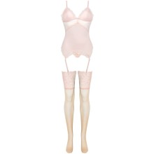LIVCO CORSETTI FASHION - CONJUNTO PERSINNE PÊSSEGO CORSET +