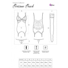 LIVCO CORSETTI FASHION - CONJUNTO PERSINNE PÊSSEGO CORSET +