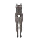 SUBBLIME - 951726 BODYSTOCKING NOIR EN RÉSILLE ÉLASTIQUE SANS